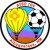 Circular logo with balloon and soccer ball